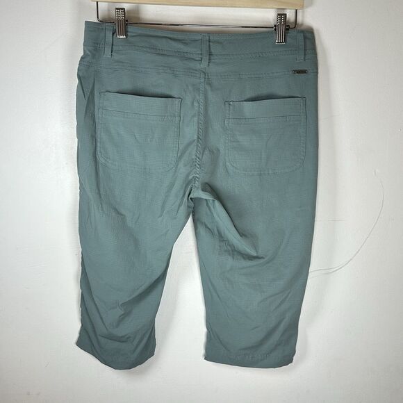 PrAna  Revenna Knicker Trail Hiking Shorts Teal Green Womans 8 - Picture 3 of 12